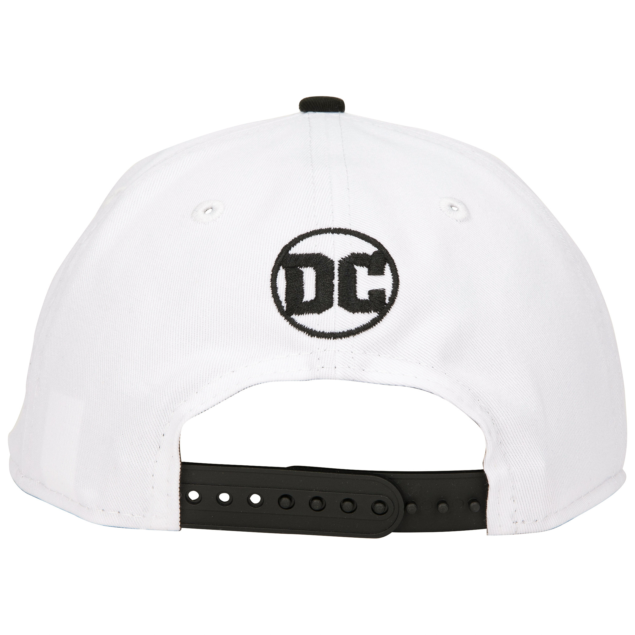 Batman Classic Logo White Colorway New Era Adjustable Golfer Rope Hat